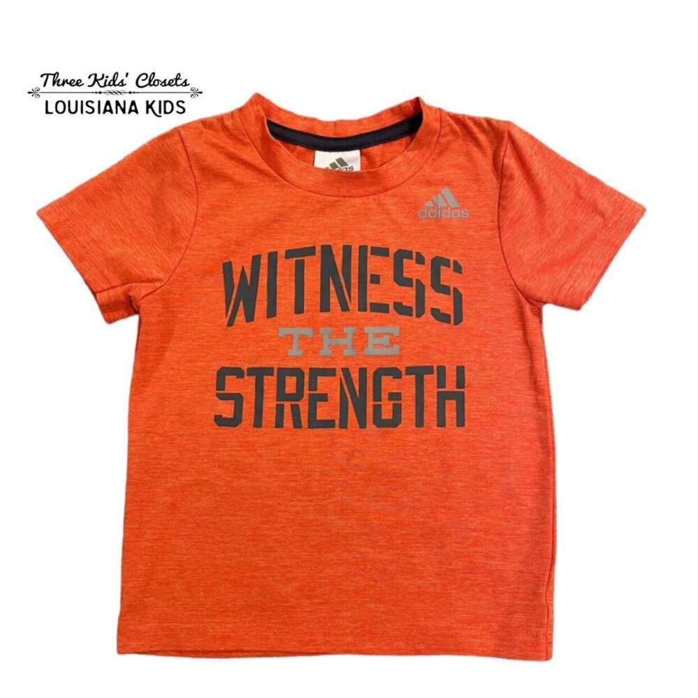 Adidas 3T Orange “Witness The Strength” Shirt